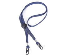 YIXANNX 10 pezzi di cordino per la copertura del viso, lunghezza regolabile, fascia per appendere il viso multifunzionale senza tracce, supporto per velo, Blu scuro