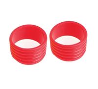 YIXANNX 2 Pezzi Anello di Presa per Racchetta da Tennis in Silicone Anello di Presa per Manico della Racchetta Rosso