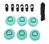 YIXANNX 6 Pezzi Toppe per Anelli a D con Corda per Barche Gonfiabili Anelli di Ancoraggio Hardware Parti di Ricambio per Sport Acquatici