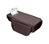 YIXANNX Accessorio per Auto Organizza ordinatamente Gli Oggetti nel bracciolo Comodo Supporto per Il Braccio Accessori Interni per Auto in Pelle Scatola Porta Carta, Grigio