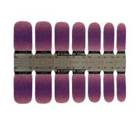 YIXANNX Adesivo per unghie non suscettibile alle allergie Motivo lucido Texture satinata Paster Viscosità forte Copertura completa Punte per manicure, C1051