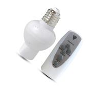 YIXANNX Base della lampada Telecomando portatile Antifiamma Interfaccia E27 Resistente al calore 3 Gear LED Portalampada Interruttore della luce