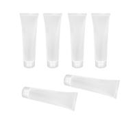 YIXANNX Bottiglie riutilizzabili con tubi vuoti trasparenti ad capacità per tutte le esigenze di viaggio, ricaricabili e durevoli per una lunga durata. La bottiglia priva di tubo è comoda per