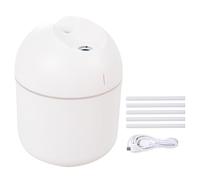 YIXANNX Camera da letto Luce notturna Umidificatore USB Baby Dual Mode 250ml Diffusore d'aria Nebulizzatore Ufficio Mini Atomizzatore personale, Bianco 5 bastoncini