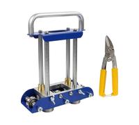 YIXANNX Combinazione di piegatrice a rulli per bordi e piegatrice manuale per lamiere Artigiani che lavorano su coperture metalliche per impieghi gravosi Strumento manuale per, Blu, 7.1x19.2x25 cm