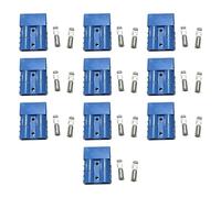 YIXANNX Connettore pacco batteria UPS | Spina di alimentazione industriale a due stadi Terminale in rame argentato Adattatore per corrente elevata ABS 50A , Blu , 10 pezzi