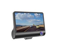 YIXANNX Dashcam posteriore impermeabile con luci a LED per Dashcam notturno Telecamera anteriore e posteriore Dash Cam ABS anteriore e, Tre record+wifi