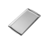 YIXANNX Elegante vassoio organizer per vanità, vassoio per grigliate, multiuso in acciaio inossidabile per servire cibo, per un arredamento di classe, piatto rettangolare decorativo per la cena,