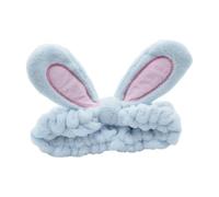 YIXANNX Fascia per capelli comoda e pratica per la routine di bellezza, ampia applicazione, fascia per orecchie di coniglio, per capelli per il viso, blu