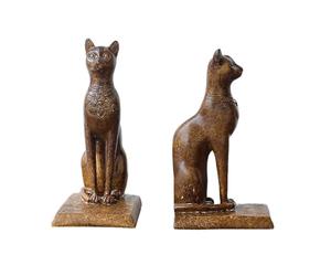 YIXANNX Fermalibri vintage a forma di gatto, statuetta decorativa, decorazione per ufficio e casa, regalo per gli amanti dei gatti, ma anche pratici fermalibri per evitare che i