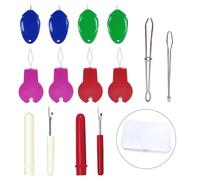 YIXANNX Infila ago Strumenti manuali per cucire Infila colorati Ricamo per la casa Artigianato fai da te Punto croce Sarti per bambini anziani, Tipo 2