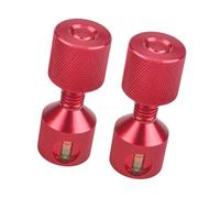 YIXANNX Ingrassatore per cuscinetti ruota, perni di allineamento rapidi a due fori, efficaci, leggeri, anodizzati, perché progettati ergonomicamente e, Rosso, 8 cm