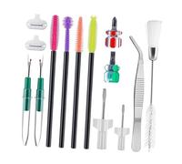 YIXANNX Kit di pulizia per macchina da cucire portatile Essential Sewing Notions, include una spazzola a doppia testa e una varietà di strumenti per le riparazioni. Cacciaviti