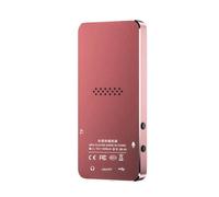 YIXANNX Lettore MP3 MP4 compatibile con Bluetooth in lega di zinco Suono stereo Controllo tattile Alimentazione musicale portatile Dormitorio sportivo, Rosa, 16 GB