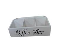 YIXANNX L'organizzatore per condimenti da fattoria presenta un contenitore rustico per di caffè facile da pulire e una stazione per il caffè che rende la routine mattutina più, strato singolo