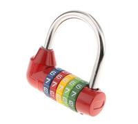 YIXANNX Lucchetto con combinazione a 4 cifre impermeabile, serratura a combinazione numerica per armadietto da palestra, Rosso, Tipo 1