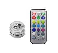 YIXANNX Luce ambientale per interni auto a LED senza fili Telecomando per illuminazione del piede del tetto con lampada a batteria per la decorazione dell'acquario, 1 luce