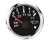 YIXANNX Manometro per pressione dell'olio per barche, impermeabile, prestazioni affidabili, segnale di allarme ad precisione, progettato per un facile utilizzo, manometro per pressione dell'olio