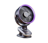 YIXANNX Mini ventilatore a clip con Per sistema di silenziamento: dì addio al fastidioso rumore del vento. Cinque livelli di velocità del vento regolabili, digitare+1