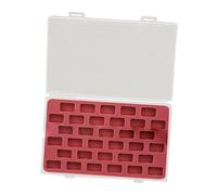 YIXANNX Organizer trasparente per, scatola portabobine leggera per cucire a casa con facile accesso alle forniture, soluzione affidabile per riporre e organizzare le, Rosso chiaro, 33 Griglie