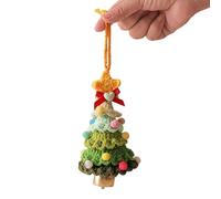 YIXANNX Ornamento natalizio colorato all'uncinetto per l'albero di Natale. Tessuto morbido, lavabile in lavatrice e resistente, con decorazioni floreali, C