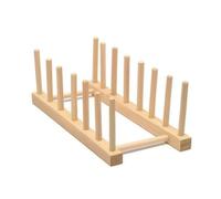YIXANNX Piatti per asciugare e scolapiatti in legno,scaffale a 7 scomparti | asciugatura efficiente dopo aver lavato piatti e utensili per 7 pezzi