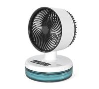 YIXANNX Piccolo ventilatore con nebbia regolabile, silenzioso ed efficiente, ventilatore elettrico ABS a basso rumore, portatile, mini