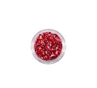 YIXANNX Pietre di vetro frantumate per nail art Glitter irregolari Suggerimenti 3D Decorazione Frammento di cristallo Accessori per manicure Creazione gioielli, Rosso brillante