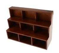 YIXANNX Scaffale portaoggetti e scaffale espositivo per scrivania, organizzazione senza sforzo e miglioramento dell'aspetto visivo della stanza, 9 cubi di stoccaggio in legno