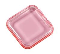 YIXANNX Scatola portaoggetti per manicure e unghie, per contenere vari piccoli oggetti. L'organizzatore compatto e trasparente non occupa molto spazio e può essere riposto in, rosa
