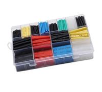 YIXANNX Set di guaine termorestringenti da 580 pezzi, guaina per cavi elettrici in poliolefina assortita per isolamento, codifica a colori, guaina termorestringente