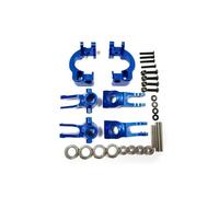 YIXANNX Set mozzi posteriori bloccasterzo C-hubs per 1/8 ARRMA 3S Per Vendetta Infraction resistenza alle collisioni rinforzata, Blu