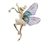 YIXANNX Splendida spilla da donna con ragazza angelo, gioielli, regali per matrimoni, scelte di moda accattivanti, accessori essenziali per abbigliamento, spilla da danza volante con ragazza danzante