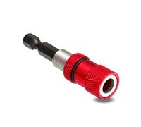 YIXANNX Supporto per punte con codolo esagonale Bloccaggio Barra per asta di prolunga regolabile Adattatore per prolunga presa di riparazione a cambio rapido con driver, Rosso