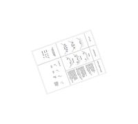 YIXANNX Tabella di pratica per ciglia riutilizzabile, accessorio, libro di formazione per ciglia, PVC trasparente stampato per sessioni pratica e sviluppo delle competenze, carta per, formazione per