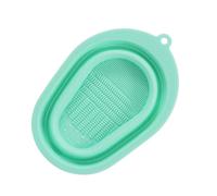YIXANNX Tappetino per la pulizia dei pennelli per il trucco Ciotola per soffio in spugna per tappetino cosmetico in silicone Casa, Verde