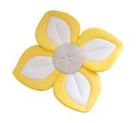 YIXANNX Tappetino per vasca da bagno per bambini Esperienza di balneazione per genitori e bambini Più salute ambientale Tappetino per sedile in rete di fiori per bagnetto, Lato giallo, 80 cm