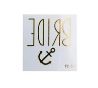 YIXANNX Tatuaggi Adesivi per la sposa Delicati addii al nubilato Comodo e confortevole per la decorazione di body art Fornisce un'ampia applicazione, PD-04.55 * 55mm
