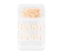YIXANNX Unghie finte Rimovibili Alla moda Abbinamento perfetto Semplice da applicare Paster regolabile Tipo di stampa per unghie finte , trenta , F741
