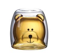 YIXANNX Water Cup Cartoon Dual Layer Animal Shape Sostituzione Bambini Riscalda Isolamento Ufficio Succo Tazza da caffè Bottiglia Bicchieri, Tipo 1