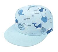 Yixda, cappellino snapback, da baseball, per bambini, unisex, Balena, 4-8 anni