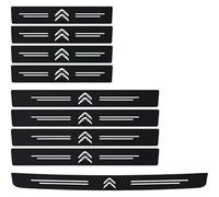 YIXIEDING Kit Carbonio per Citroen C3 Picasso 2008 2009 2010 2011 2012, 9 Adesivi Soglie Porta, Protezione Batticalcagno, Protezione AntiGraffio, Personalizzare Auto e Prevenire Usura,Black