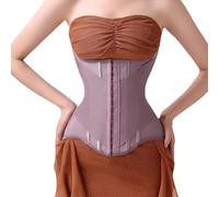 Yixinly Waist Trainer Donna, Pancera Contenitiva Corsetto Stringivita Fascia Contenitiva Pancia Donna Cintura Post-Parto Cintura Modellante a Forma di U Viola (XS)