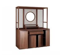yixinzi-2024 Altare del Buddha Nuovo mobiletto porta in piedi con motivo a nuvola di buon auspicio in stile cinese, mobiletto porta incenso zen for interni Tavolo buddista(M)