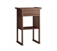 yixinzi-2024 Altare del Buddha Tavolo for l'offerta di incenso in noce nero, for interni ed esterni, con cassetto Tavolo buddista