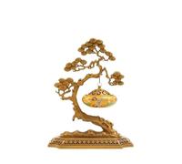 yixinzi-2024 Bruciatore di incenso Bruciatore di incenso Creativo in Rame smaltato Ornamentale for casa, Soggiorno o Ufficio, Porta incenso sospeso Portaincenso(Yellow)