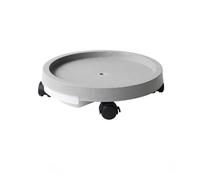 yixinzi-2024 Sottovaso per Piante Vassoio portavaso in Resina Mobile for la casa, Base in plastica Circolare con Ruote universali(Grijs,Grande)
