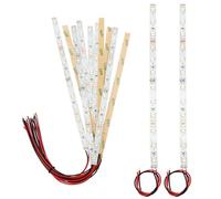 YIXISI 10 Pezzi 200mm Pre Cablato Striscia LED SMD, 2335 SMD LED, Luce Autoadesiva 12-18V, Modellismo LED, Bianco