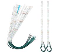 YIXISI 10 Pezzi 200mm Pre Cablato Striscia LED SMD, 2335 SMD LED, Modellismo LED, Luce Autoadesiva 12-18V, Verde