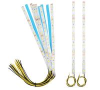 YIXISI 10 Pezzi 200mm Pre Cablato Striscia LED SMD, 2335 SMD LED, Modellismo LED, Luce Autoadesiva 12-18V, Giallo